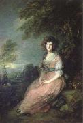 Thomas Gainsborough mrs.richard brinsley sheridan oil painting